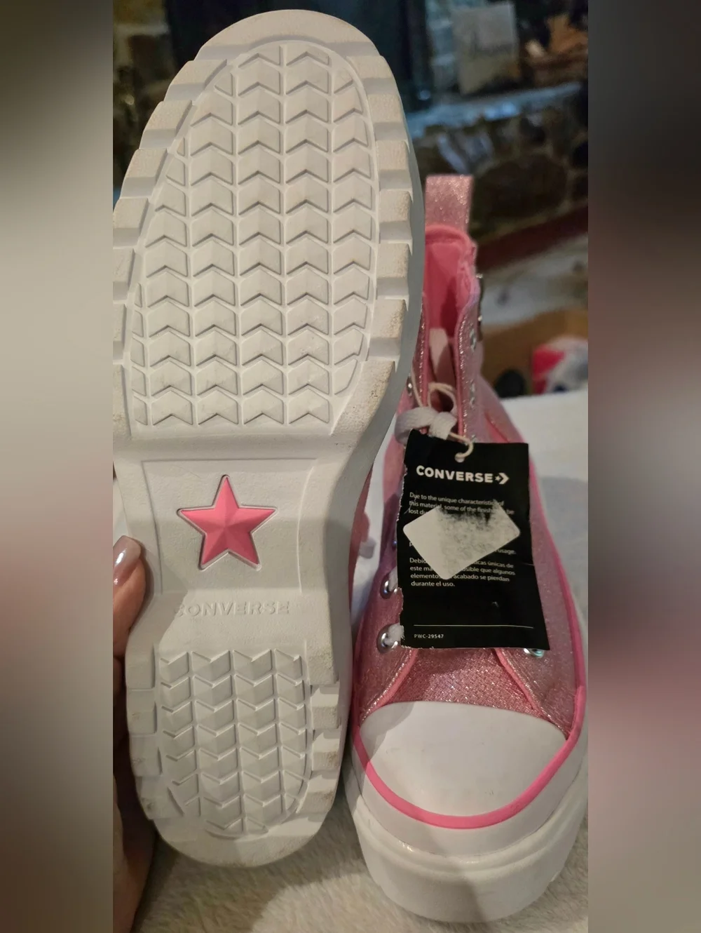 Converse high star finish
